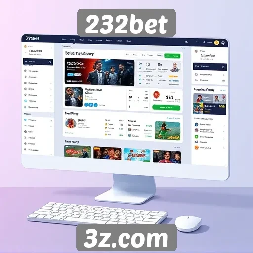 Interface do usuário do 232bet é intuitiva