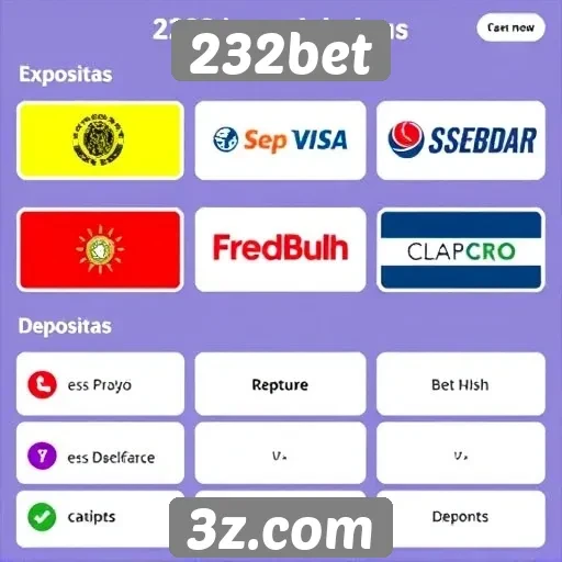 Métodos de pagamento aceitos no site 232bet